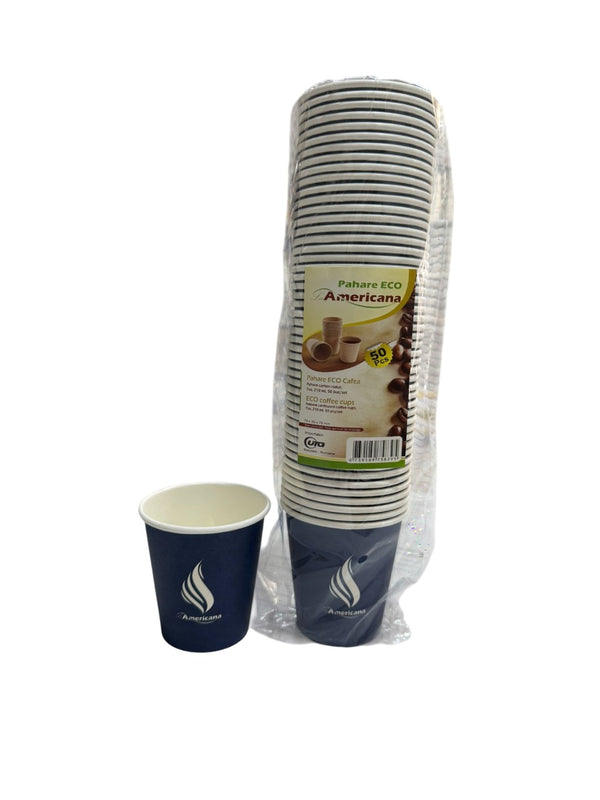 Pahar Carton 7 OZ - 50 BUC / SET - Americana